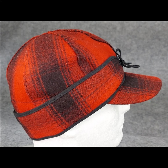 The Original Stormy Kromer Cap Red Plaid Wool Hat - Picture 1 of 15